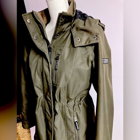 Women’s Jacket/Coat, Small, Dk Olive/Camo, River Edge by Zeroxpusur, NWOT - Picture 8 of 10